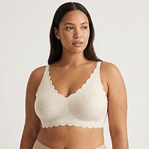 Rhonda Shear Invisible Edge Animal Print Bra with Back Closure