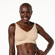 Rhonda Shear Lace-Detail Gel Bra with Back Closure