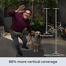 Ring Battery Doorbell Pro w/Color Night Vision & Ring Assist+