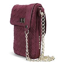 Ron White Edessa Supple Woven Suede Mini Crossbody Handbag