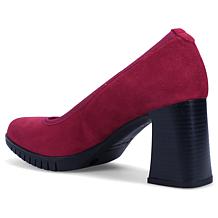 Ron White Fallona All-Day Suede Pump with Satin Shoe Bag