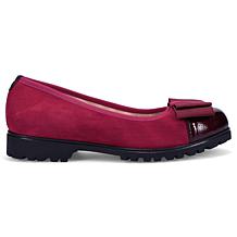 Ron White Isobell Leather Ballet Flat with Satin Shoe Bag