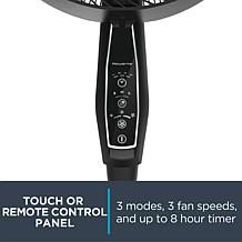 Rowenta Outdoor Extreme Fan, Portable and Weather Resistant - Black