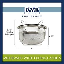 RSVP Endurance 3 Qt Mesh Basket with Folding Handles