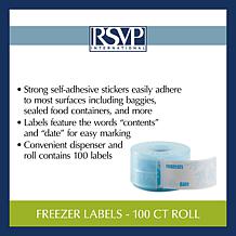 RSVP Freezer Label Roll, 100 Count