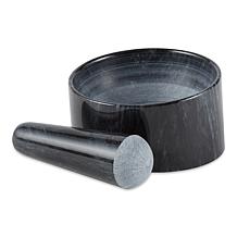 RSVP Marble Mortal and Pestle - Black