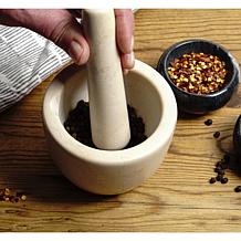 RSVP Marble Mortar & Pestle - Beige