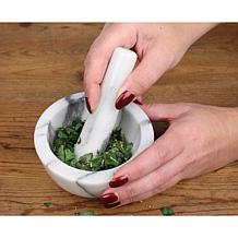RSVP Marble Mortar and Pestle - White