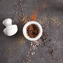 RSVP Marble Spice Grinder - White