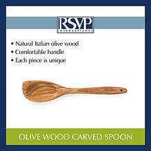 RSVP Olive Wood Curved Spoon