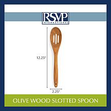 RSVP Olive Wood Slotted Spoon