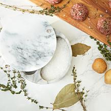 RSVP Salt Box - White Marble