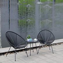 RTA Products Sassio 3-Piece Conversation Patio Set