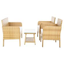 Safavieh Aboka 4-Piece Living Set - Black, Grey