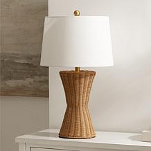 Safavieh Aitana Natural Rattan Table Lamp 15" x 15" x 26"