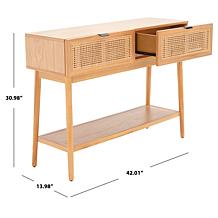 Safavieh Baisley 2-Drawer Rattan Console