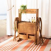 Safavieh Barley Flower Shelf 3-piece Bistro Set