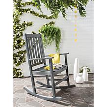 Safavieh Barstow Rocking Chair - Ash Gray Finish