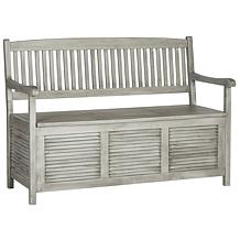 Safavieh Brisbane Storage Bench - Ash Gray  Finish