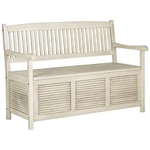 Safavieh Brisbane Storage Bench - Ash Gray  Finish