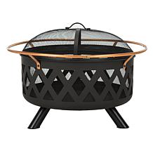 Safavieh Bryce Round Fire Pit with Screen
