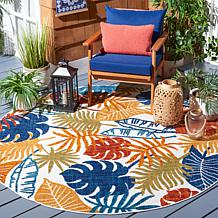 Safavieh Cabana Declan 6'-7" Round Indoor/Outdoor Rug