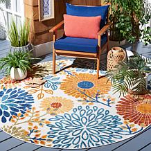 Safavieh Cabana Gabriel 6'-7" Round Indoor/Outdoor Rug