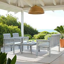 Safavieh Carson 4-Piece Outdoor Set, Grey