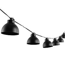 Safavieh Claudie 10-Light Black Outdoor String Light 120"
