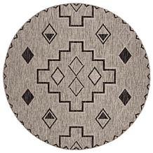 Safavieh Courtyard Aidan 6'-7" Round Indoor/Outdoor Rug