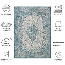 Safavieh Courtyard Caleb 5'-3" X 7'-7" Indoor/Outdoor Rug