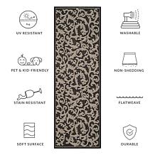 Safavieh Courtyard Gillian 2-1/4' x 10' Rug