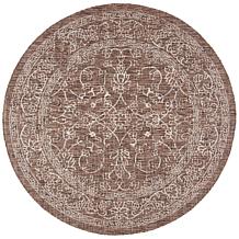 Safavieh Courtyard Owen 6'-7" Round Indoor/Outdoor Rug