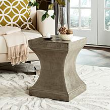 Safavieh Curby Concrete Accent Table - Gray