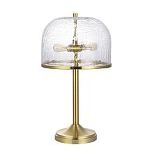 Safavieh Daye 20.5" Clear and Brass Table Lamp