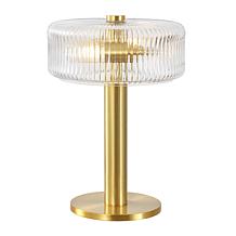Safavieh Dua 17" Clear Brass Table Lamp