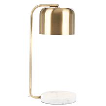 Safavieh Foley 19" Brass and White Table Lamp