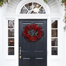 Safavieh Fx 30" Berry & Pine LED Wreath