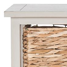 Safavieh Halle 3 Wicker Basket Storage Side Table