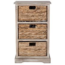Safavieh Halle 3 Wicker Basket Storage Side Table