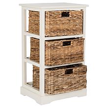Safavieh Halle 3 Wicker Basket Storage Side Table