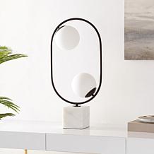 Safavieh Imrie 26.25" White and Black Table Lamp