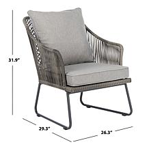 Safavieh Jensen 3-Piece Lounge Set - Brown, Grey