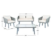 Safavieh Kerson 4 Piece Rope Living Set