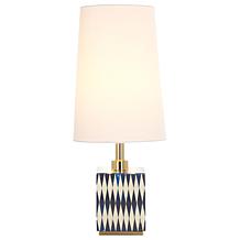 Safavieh Kye 24" Blue and White Resin Table Lamp