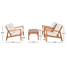 Safavieh Larence 4-piece Outdoor Living Set
