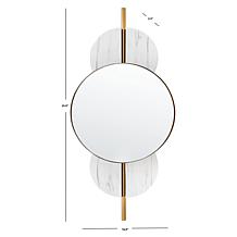 Safavieh Lavelle 16" Black and Gold Mirror