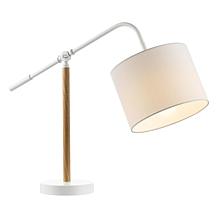 Safavieh Loryn 23.5" White and Natural Metal Table Lamp
