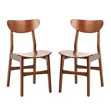 Safavieh Lucca Retro Brown Dining Chair 2-pack