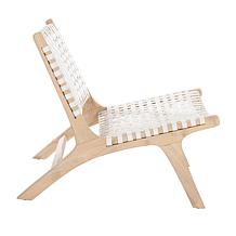 Safavieh Luna Leather Woven Accent Chair